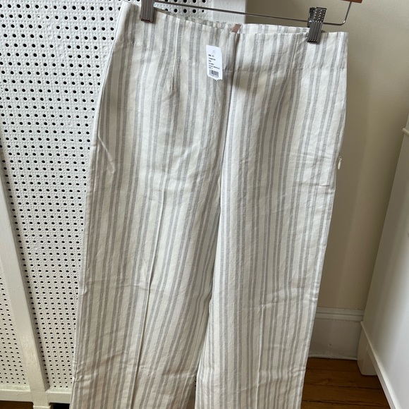 NWT Rebecca Taylor Striped Wide Leg Crop Pant, Size 0 - Picture 4 of 4